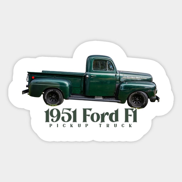 1951 Ford F1 Pickup Truck Sticker by Gestalt Imagery